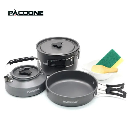 PACOONE Camping Cookware Set - Portable Outdoor Cooking Kit Online