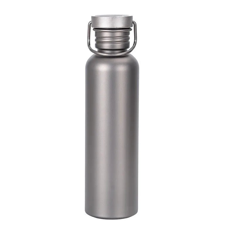 600ml & 750ml Titanium Water Bottle - Portable Outdoor Accessories