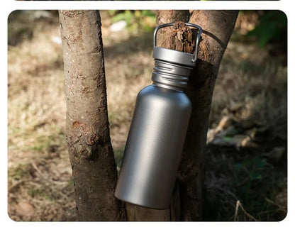 600ml 750ml Titanium Water Bottle Outdoor Camping Supplies Tourism Sports Cycling Hiking Camping Water Bottle